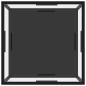 Preview: Couchtisch Transparent und Schwarz 60x60x35 cm Hartglas