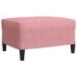 Preview: 3-tlg. Sofagarnitur mit Kissen Rosa Samt