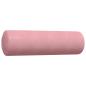 Preview: 2-tlg. Sofagarnitur mit Kissen und Nackenrollen Rosa Samt