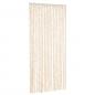 Preview: Fliegenvorhang Beige und Weiß 90x200 cm Chenille