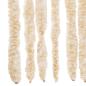 Preview: Fliegenvorhang Beige und Weiß 100x230 cm Chenille
