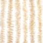 Preview: Fliegenvorhang Beige und Weiß 100x230 cm Chenille