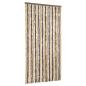 Preview: Fliegenvorhang Dunkelbraun und Beige 90x200 cm Chenille