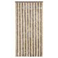 Preview: Fliegenvorhang Dunkelbraun und Beige 90x200 cm Chenille