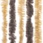 Preview: Fliegenvorhang Dunkelbraun und Beige 90x200 cm Chenille