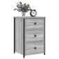 Preview: Nachttische 2 Stk. Grau Sonoma 40x36x60 cm Holzwerkstoff