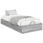 Preview: Ottoman Bettgestell Sonoma-Grau 75,5 x 190 cm Holzwerkstoff