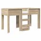 Preview: Etagenbett für Kinder Sonoma-Eiche 75 x 190 cm Holzwerkstoff