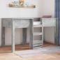 Preview: ARDEBO.de - Etagenbett für Kinder Beton Grau 90 x 190 cm Holzwerkstoff