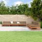 Preview: ARDEBO.de - Garten-Lounge-Set 6 Stk. Wachsbraun Massives Kiefernholz