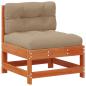 Preview: Garten-Lounge-Set 5 Stk. Wachsbraun Massives Kiefernholz