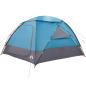 Preview: Kuppelzelt mit abnehmbarem Regenfly 8 Personen Blau