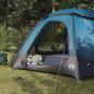 Preview: Kuppelzelt mit abnehmbarem Regenfly 12 Personen Blau