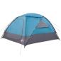 Preview: Kuppelzelt mit abnehmbarem Regenfly 12 Personen Blau