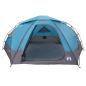 Preview: Kuppelzelt mit abnehmbarem Regenfly 12 Personen Blau