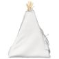 Preview: Haustier-Tipi mit Kissen Weiß 40 x 40 x 50 cm Polyester