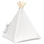 Preview: Haustier-Tipi mit Kissen Weiß 40 x 40 x 50 cm Polyester