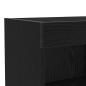 Preview: TV-Schränk 4 pcs Schwarz Eichen-Optik Holzwerkstoff