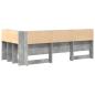 Preview: Aufbewahrungskopfteil mit Regal Beton Grau 75 cm Holzwerkstoff