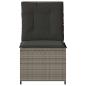 Preview: Garten-Sofa mit Kissen Grau Poly-Rattan