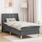 Preview: ARDEBO.de - Bettgestell mit Matratze Grau 90 x 190 cm Polyester