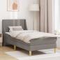 Preview: ARDEBO.de - Bettgestell mit Matratze 2 stk. Abnehmbarer Bezug