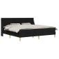 Preview: Bettgestell mit Matratze Schwarz 180 x 200 cm Polyester
