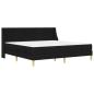 Preview: Bettgestell mit Matratze Schwarz 180 x 200 cm Polyester