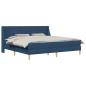 Preview: Bettgestell mit Matratze Blau 180 x 200 cm Polyester
