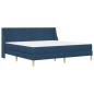 Preview: Bettgestell mit Matratze Blau 180 x 200 cm Polyester