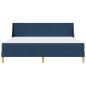 Preview: Bettgestell mit Matratze Blau 180 x 200 cm Polyester