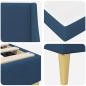 Preview: Bettgestell mit Matratze Blau 180 x 200 cm Polyester