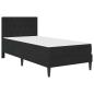 Preview: Bettgestell mit Matratze mit Kopfteil Schwarz 90 x 200 cm Samt