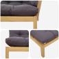 Preview: Garten Pallet Sofa Einheiten 2 Stück Hellbraun und Dunkelgrau