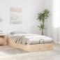 Preview: Ottoman Bettgestell mit Stauraum Natur 90 x 190 cm