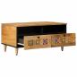 Preview: Couchtisch Natur 80 x 54 x 40 cm Massivholz Mango