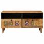 Preview: Couchtisch Natur 80 x 54 x 40 cm Massivholz Mango