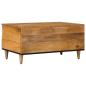 Preview: Couchtisch Natur 80 x 54 x 40 cm Massivholz Mango