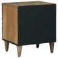 Preview: Nachttisch Braun 40 x 33 x 46 cm Massivholz Mango