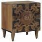 Preview: Nachttisch 2 Stk. Braun 40 x 33,5 x 46 cm Massivholz Mango