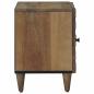 Preview: Nachttisch 2 Stk. Braun 40 x 33,5 x 46 cm Massivholz Mango