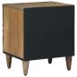 Preview: Nachttisch Braun 40 x 33,5 x 46 cm Massivholz Mango