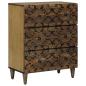 Preview: ARDEBO.de - Aufbewahrungs-Sideboard Braun 60 x 33,5 x 75 cm