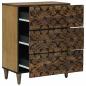 Preview: Aufbewahrungs-Sideboard Braun 60 x 33,5 x 75 cm