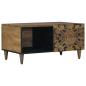 Preview: ARDEBO.de - Couchtisch Braun 80 x 50 x 40 cm Massivholz Mango
