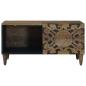 Preview: Couchtisch Braun 80 x 50 x 40 cm Massivholz Mango
