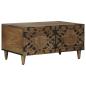 Preview: ARDEBO.de - Couchtisch Braun 80 x 50 x 40 cm Massivholz Mango