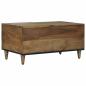 Preview: Couchtisch Braun 80 x 50 x 40 cm Massivholz Mango