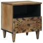 Preview: ARDEBO.de - Bettkasten Braun 40 x 33 x 46 cm Massivholz Mango