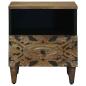 Preview: Bettkasten Braun 40 x 33 x 46 cm Massivholz Mango